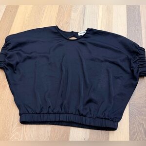 Open Edit Women's Cropped Black Top